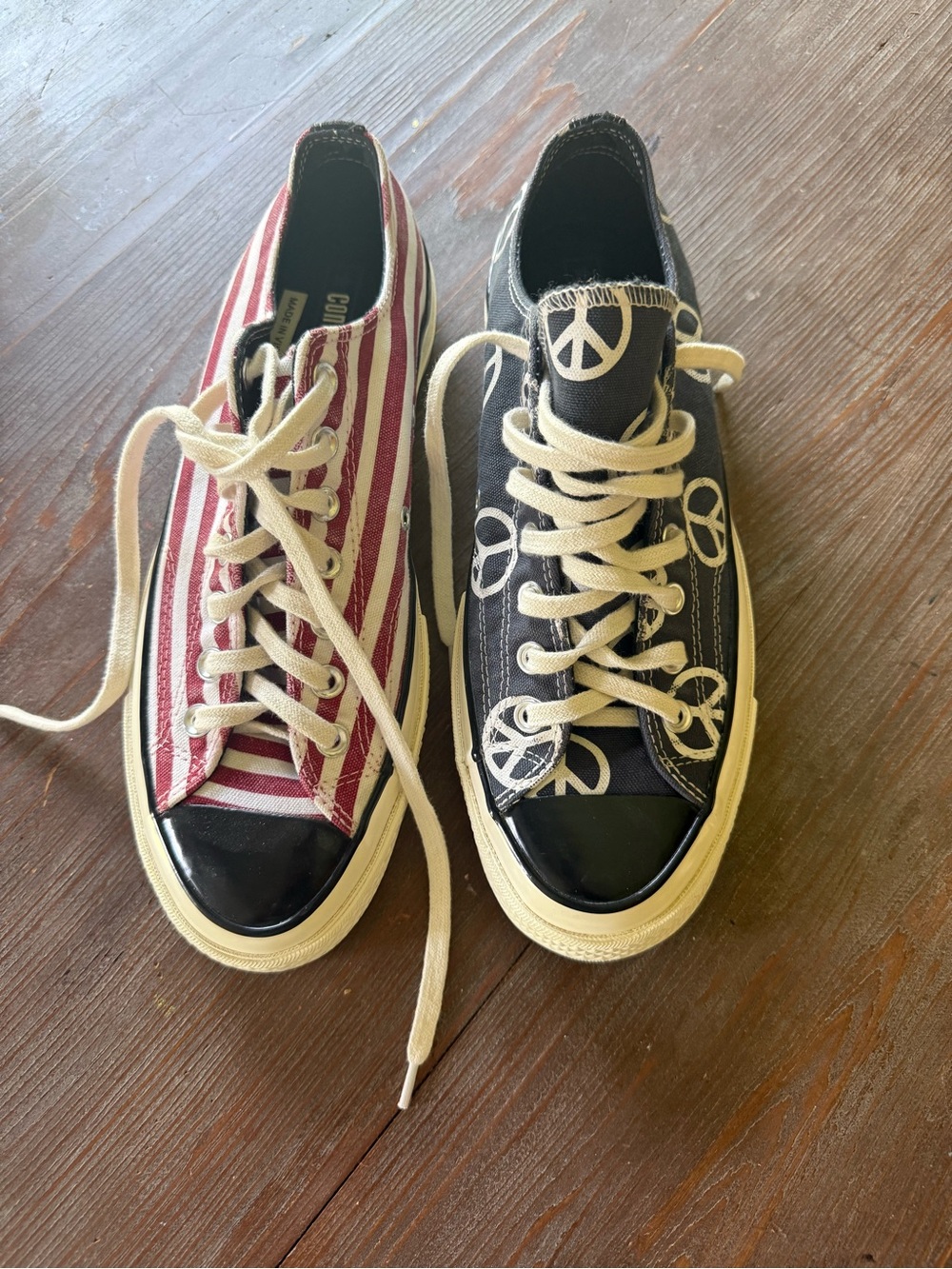 Converse red, white and blue sneakers - men’s size 9